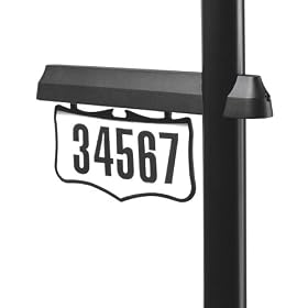 Adjusta-Post Outdoor Cast Aluminum Address Light, Black #CAL-BK