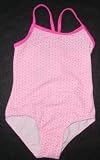 Girls 1 PC Swimsuit XX Back Pink/Yellow Daisies