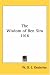 Book The Wisdom of Ben Sira 1916
