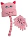 Western Chief Infant/Toddler Pink Kitty Hat and Glove Set,Pink,One Size