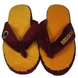 WASHINGTON REDSKINS OFFICIAL THONG SLIPPERS SZ MEDIUM