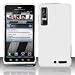 WHITE Rubber Touch Snap-On Phone Protector Hard Cover Case for Motorola Droid 3 XT862 / Milestone 3