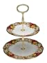 Royal Albert Old Country Roses Lace 2-Tier Cake Stand