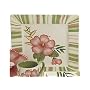 Clay Art Hibiscus Stripe Dinner Plate