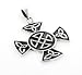 Sterling Silver Maltese CELTIC Knot CROSS Pendant