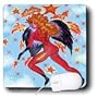 Cindy Thorrington Haggerty Angels Fairies - Dark Angel Saddie - Mouse Pads
