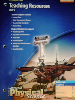 PH CA Focus on Physical Science Teaching Resources Unit 4 (P)