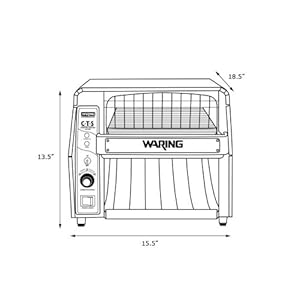 Buy one get one  Waring Commercial CTS1000 Heavy-Duty Stainless Steel Conveyor Toaster