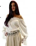 MITTELALTER BLUSE MARKETENDERIN MAGD GOTHIC Gr.S-M natur 4068