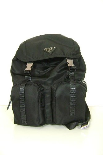 Prada Black Nylon BZ0023 Backbags