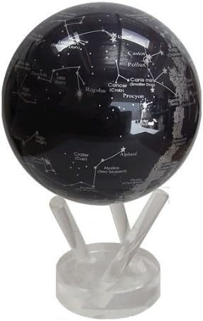 Turtle Tech Designs MG-45-STA MOVA Globe - Silver and Blue Constellations