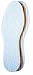 Pedag 196 Washable Summer Pure Cotton Terry Barefoot Insole, White, Women's 8