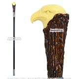 Eagle Handle Steel Walking Stick Gentleman's Cane