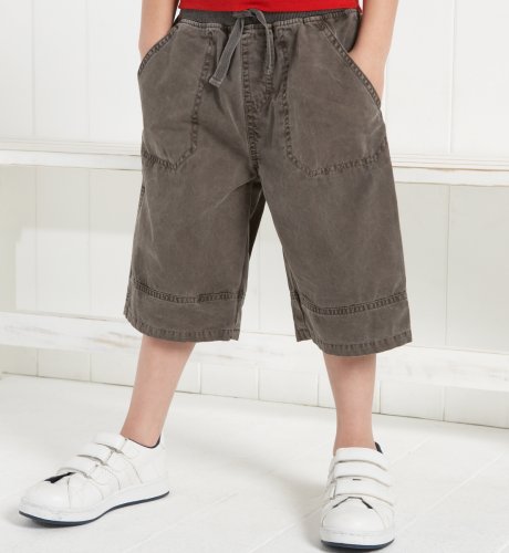 Cotton Rich 3/4 Length Waist Tie Shorts