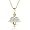 10k Yellow Gold Diamond Guardian Angel Pendant (1/8 cttw, I-J Color, I2-I3 Clarity)