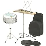 snare drums Verve BK2000R Combination Percussion Bell and Snare Learning Kit With Rolling Cart snare drums