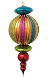 22 Mystical Multi-Colored Beaded Finial Commercial Christmas Ornament Decoration