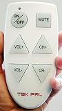 Tek Pal - Large Button TV Remote Control