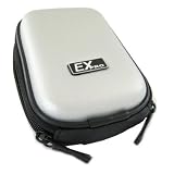 Ex-Pro ® Clam Digital Camera Case Bag - SMOOTH SILVER - for Samsung Digimax Cameras - Clam shell rugged finish, soft inside for protection, including should strap, carabina belt clip for easy carry. Case dimensions listed in specifications.