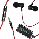 Monster ibeats Beats by Dr. Dre Black/Red High Performance In-Ear Headphone Earphone for iPod, iPad, iPhone3G, iPhone 4, iPhone 4S, Android, Smartphone, Galaxy S and other 3.5mm MP3 Devices - BULK Packaging