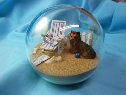 Puppy Dog Sphere, 4 Inch Diameter, Yorkshire Terrier