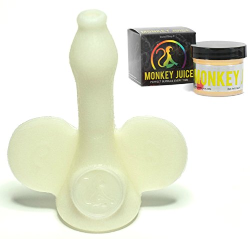Monkey Os Smoke Rings &amp; Bubbles for Vape and Hookah Smoking Tricks + Monkey Juice (Glow in the Dark)