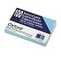 Recycled Oxford Colored Index Cards, Ruled, 4"x6", Blue, 100/Pack ESS7421BLU