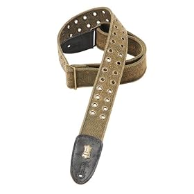 Levy's Leathers 2 Heavy Cotton Strap, Worn-torn Treated with Eyelets,Green
