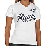 NFL St. Louis Rams Heart Script Baby Jersey T-Shirt - White (Small)