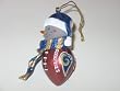 ST. LOUIS RAMS 2.75" Striped Snowman with Scarf Touchdown Football CHRISTMAS ORNAMENT