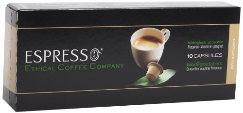 Ethical Coffee Company Espresso, Armonioso for Nespresso Capsule Brewers, 10-Count (Pack of 5)