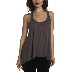 Buy 7 for all mankind Ladies Swing Racerback Tank in Titanium by 7 For All Mankind