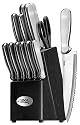 Ginsu 4827 International Traditions 14-Piece Stainless Steel Knife Block Set, Black