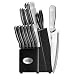 Ginsu 14-Piece Stainless Steel Knife Block Set, with Black Block