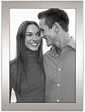 Malden Matte Silver Essential Fashion Metal Frame, 5 by 7-Inch