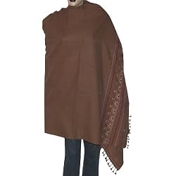 Winter Accessories Tribal Embroidered Woolen Shawl 80 x 40 inches