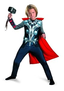 Avengers Thor Classic Costume, Red/Silver/Blue, X-Small