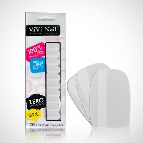 Vivi Nails Solid Color Nail Polish Strip-White