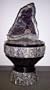 Aqua Amethyst Geode Fountain With Light And Crystal Sphere.