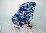 Ritzy Rider Toddler Car Seat Cover - in Blue Camo  Blue Minky Dot
