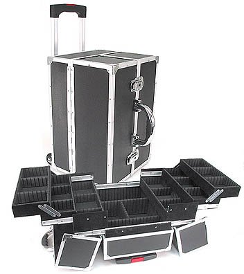 Professional Rolling Makeup Artist Case In Black (Black) (16