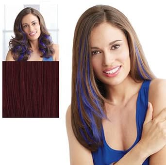 Human Hair Color Strips, Amethyst 1 ea