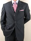~Lowest Online Price~New Mario Italian 3 button Men Suits Virgin Wool 140s~highest Quality in 6 Patterns & Colors~Gray Stripe
