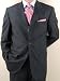 Apparel : ~Lowest Online Price~New Mario Italian 3 button Men Suits Virgin Wool 140s~highest Quality in 6 Patterns & Colors~Gray Stripe