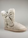 Bow Suede Shearling Boot