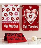 Personalized Valentine Hand Towels