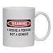 WARNING MY SAINT BERNARD ATE THE DOG TRAINER Mug for Coffee / Hot Beverage 11 oz. BLACK