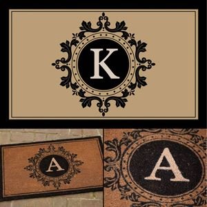 Imperial Monogram Coir Mat - K