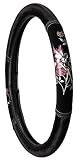 Auto Expressions Amy Brown Rose Smooth-Grip Steering Wheel Cover