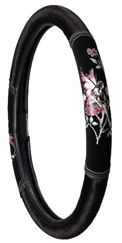Buy Now at Amazon.com: Auto Expressions Amy Brown Rose Smooth-Grip Steering Wheel Cover